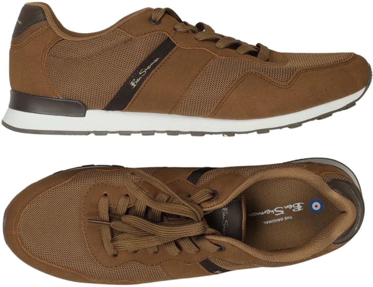 Ben Sherman Herren Sneaker, Braun, Gr. EU 46 (UK 11), Kunstleder - Second Hand