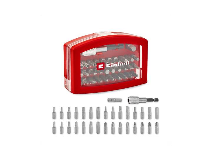 Einhell Bit Set aus CrV-Stahl mit Gürtelclip 32-teilig
