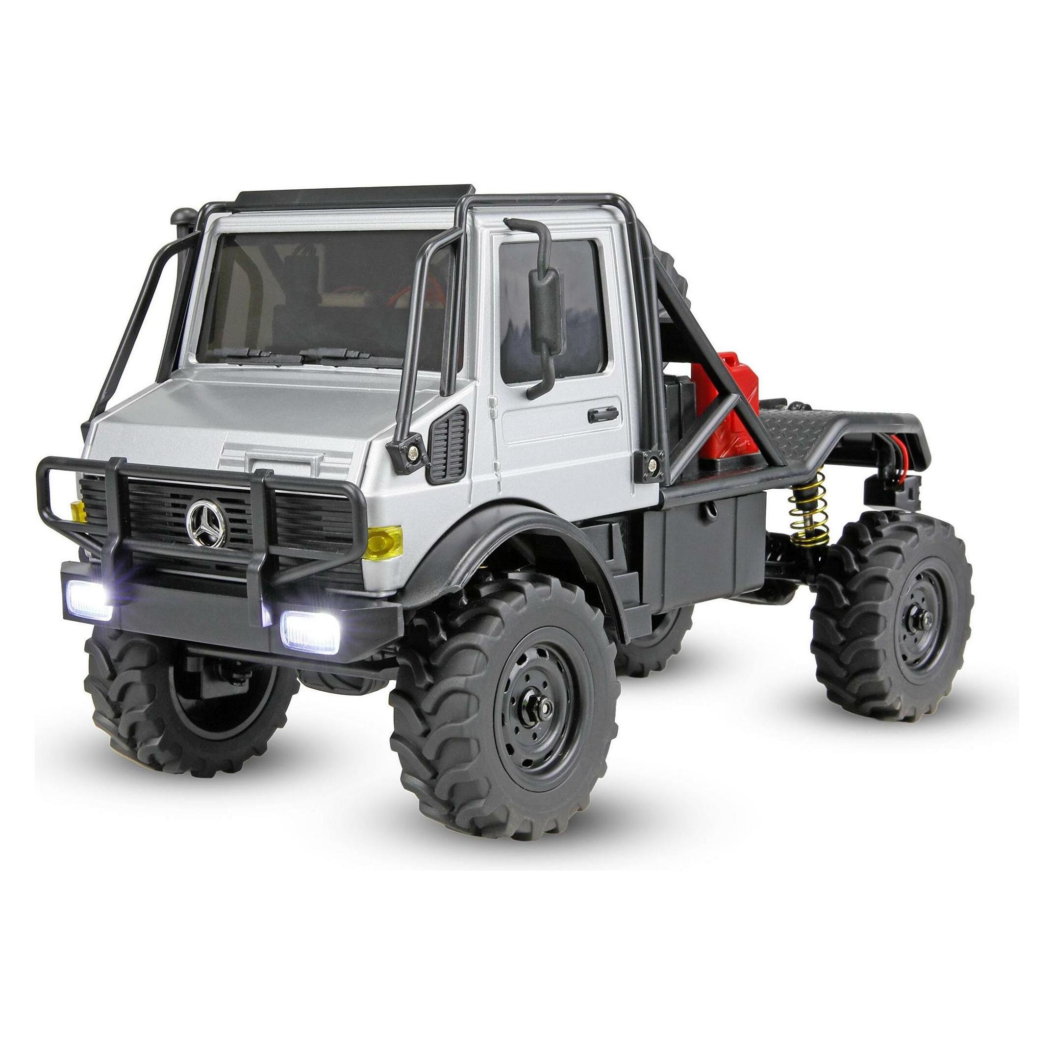 Amewi Mercedes-Benz Unimog U4000 Scale Crawler 4WD 1:18 RTR grau (RTR Ready-to-Run) (22768)