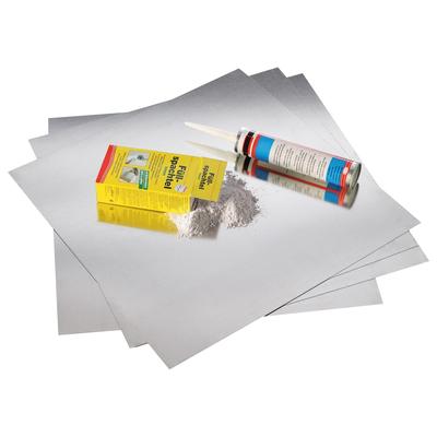 Magnetoplan Magnettafel Magnetowand Magnetelemente unter Tapete 16113 - 50x50cm - Grau - Metall