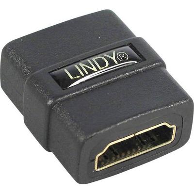 LINDY 41230 HDMI Adapter [1x HDMI-Buchse - 1x HDMI-Buchse] Schwarz