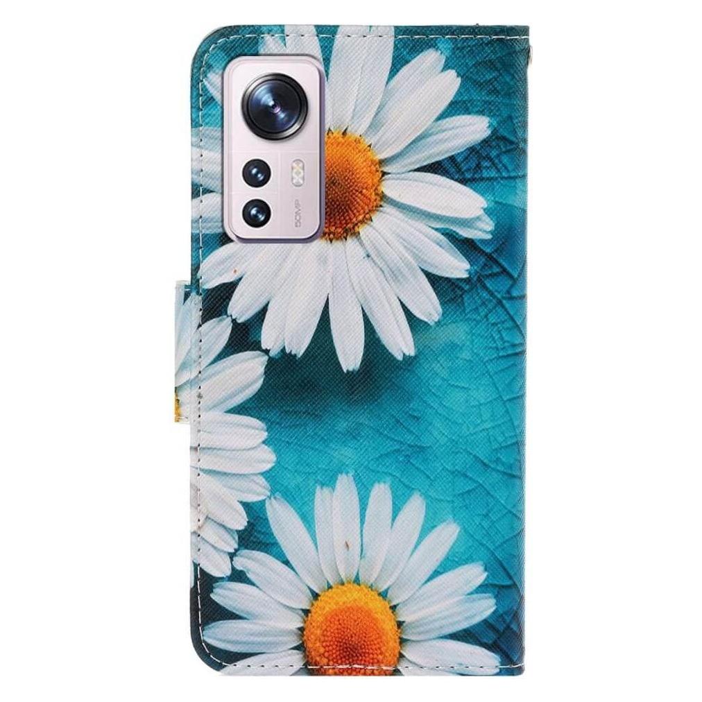 Cover-Discount Xiaomi 12 Lite- Leder Hülle Margeriten (Xiaomi 12 Lite) (101916573A)
