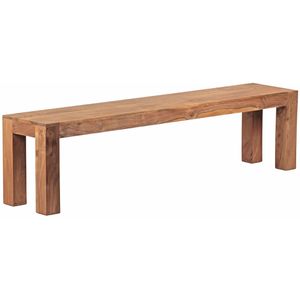 Wohnling Sitzbank WL1.466, MUMBAI, bis 250 kg, aus Holz, braun, 180 x 35 cm