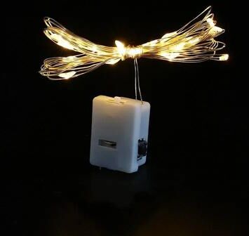 Uplift Picks Button Battery LED Fairy String Lights For Christmas & Home Decor warm 2 M 20 Leds