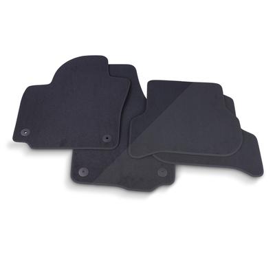 Thomatex Textil Fußmatten-Set Samtvelours VW Golf Plus, schwarz [Hersteller-Nr. 9590] für VW