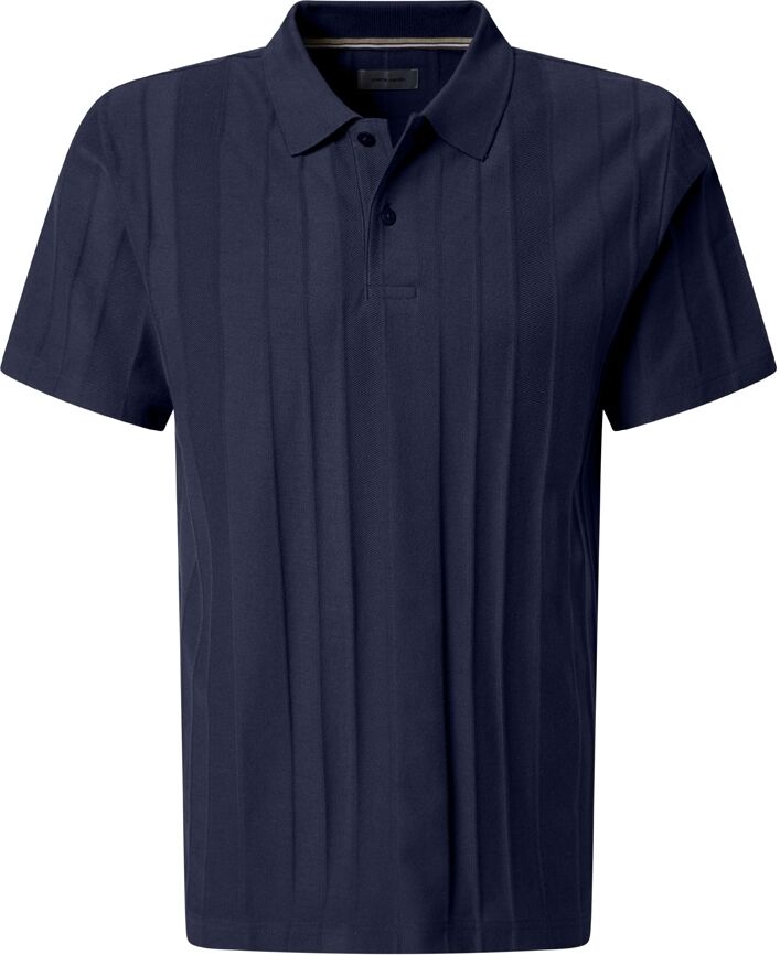 Poloshirt PIERRE CARDIN "Poloshirt KN", Herren, Gr. XL, salute, Jersey, Obermaterial: 100% Baumwolle, hüftbedeckend, ohne Ausschnitt, Shirts Poloshirt, mit Strukturmuster salute XL