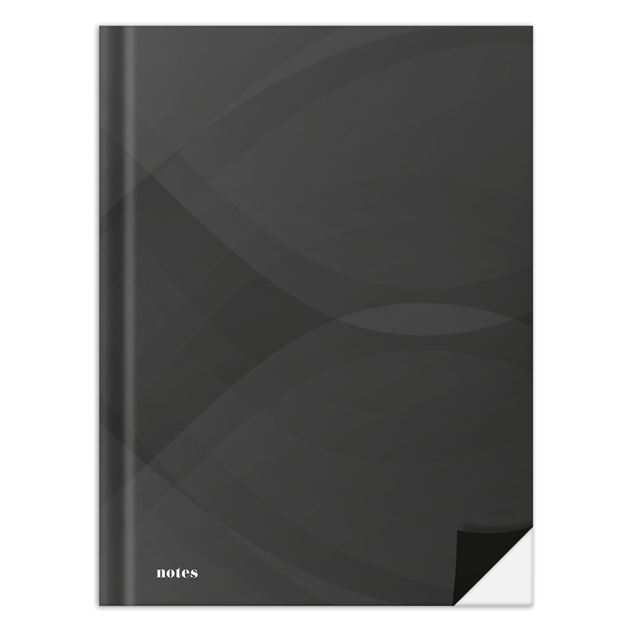 Rnk Verlag Notizbuch "notes carbon black", DIN A5, blanko (A5, Blanko, Harter Einband) (46743)