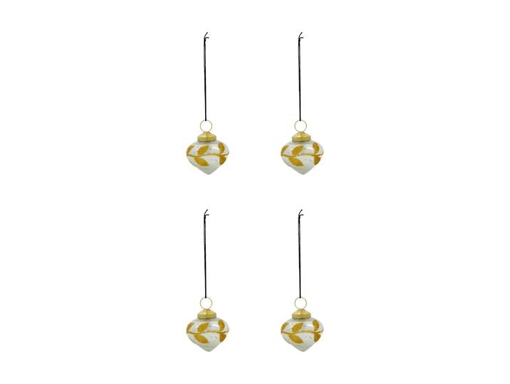 House Doctor Suspension de Noël Amore lot de 4 Bleu clair