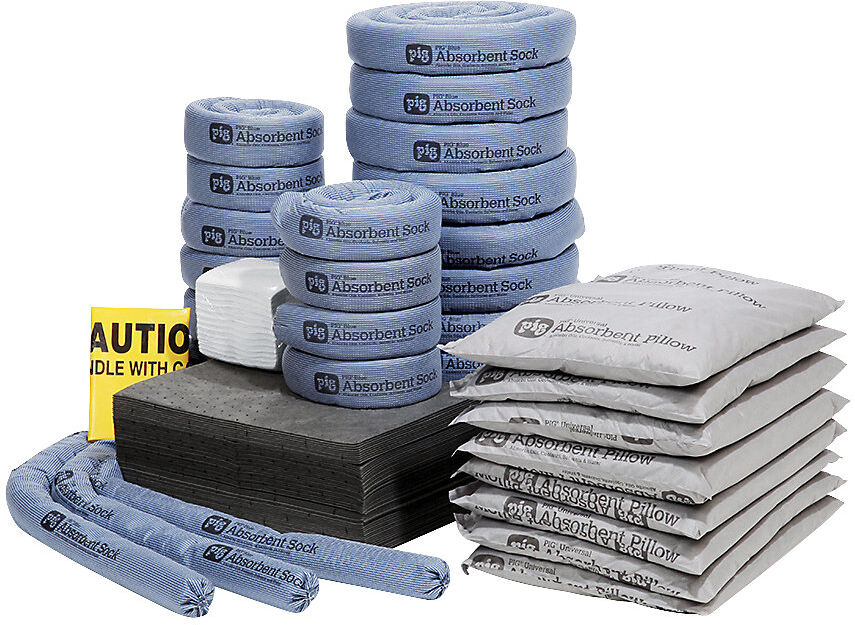 PIG Nachfüllpack für Signalfarbenbehälter, Ausführung universal, absorbiert 226,5 l