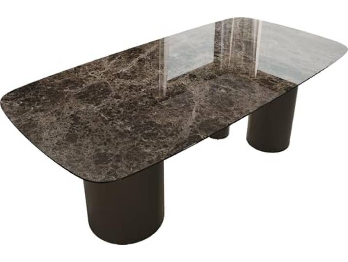 Esszimmertisch Edge Boot Keramik Emperador Extra Lucidato Dunkelbraun
