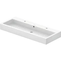 Duravit Vero Waschtisch 0454120026 120x47cm, weiss, geschliffen, 2 Hahnlöcher