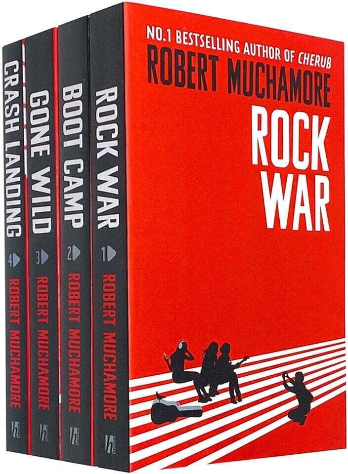 Hodder Children's Books Rock War Series by Robert Muchamore - 4 Books Collection Set - Paperback - Young Adult Music Drama Fiction - Ages 9-12