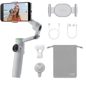 Insta360 Flow 2 Pro Creator Bundle Gimbal, grau, 3-Achsen, für Smartphone, Objektverfolgung