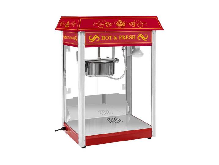 Royal Catering Popcornmaschine 5 kg/h Popcornautomat Popcorn Maschine Popcornmaker Rot 230 V Profi