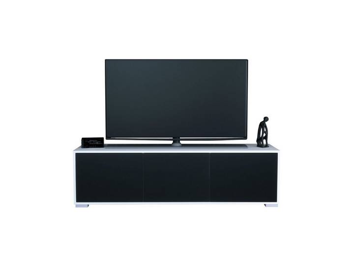InnoFurn Lowboard Elena, Lowboard mit 3 Türen Push-to-Open, Made in Germany