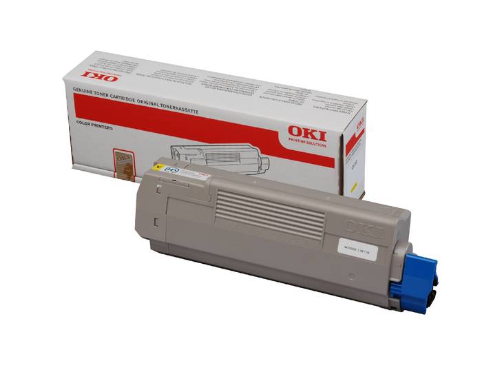 OKI Toner original, 44315305, jaune