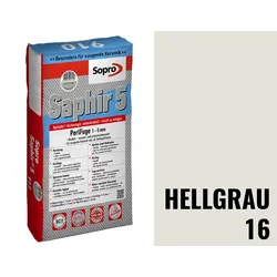 Sopro Bauchemie Saphir 5 Perlfuge Fugenmörtel Mit Perleffekt 15 kg Sack Hellgrau 16