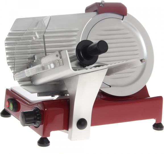 FAC F 250 R Rot - Aufschnittmaschine mit Messer 250 mm - fester Schärfaufsatz