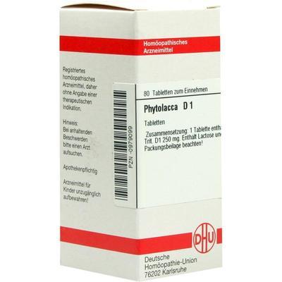 DHU-Arzneimittel GmbH & Co. KG PHYTOLACCA D 1 Tabletten 80 St 00979099