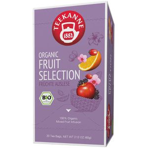 Teekanne Tee Organic Fruit Selection, BIO, Früchtetee, 60 g, 20 Beutel