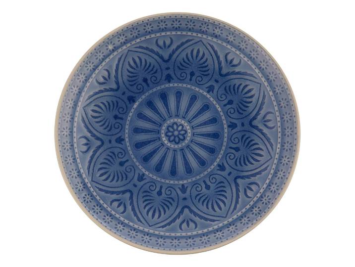 Essteller SUMATRA Ø 25cm Blau/Hellblau