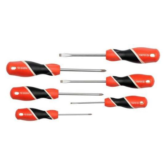 Yato Screwdriver Set 6pcs (Phillipps-Kreuzschlitz (PH), Schlitz) (YT-25965)