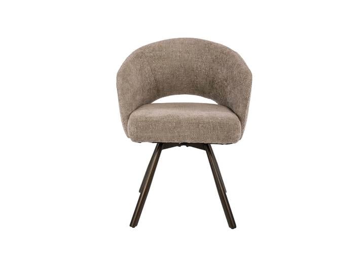 2er Set Clemento Salon Cross Armstuhl drehbar