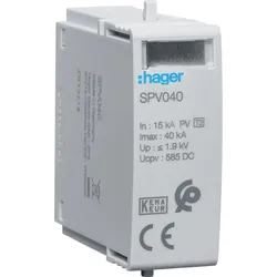 Hager SPV040 Steckmodul T2 1P Photovoltaic +/- für SPV340