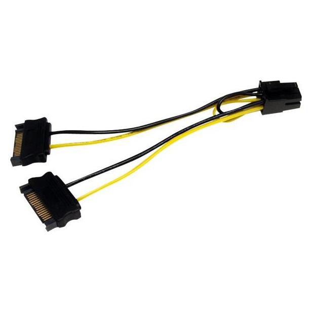 StarTech SATA zu 6 PIN PCIE (15 cm, SATA) (SATPCIEXADAP)