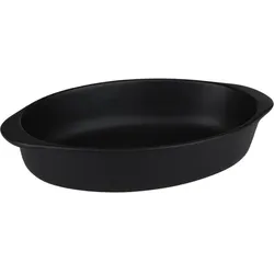 Alpina - Keramik- Auflauf- Schüssel, oválná, 27x17x5,3 cm (schwarz)