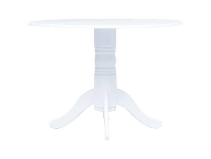 Table à manger intemporel (1 pc) - - Table intérieure - bois - blanc - 106 cm@gck88k