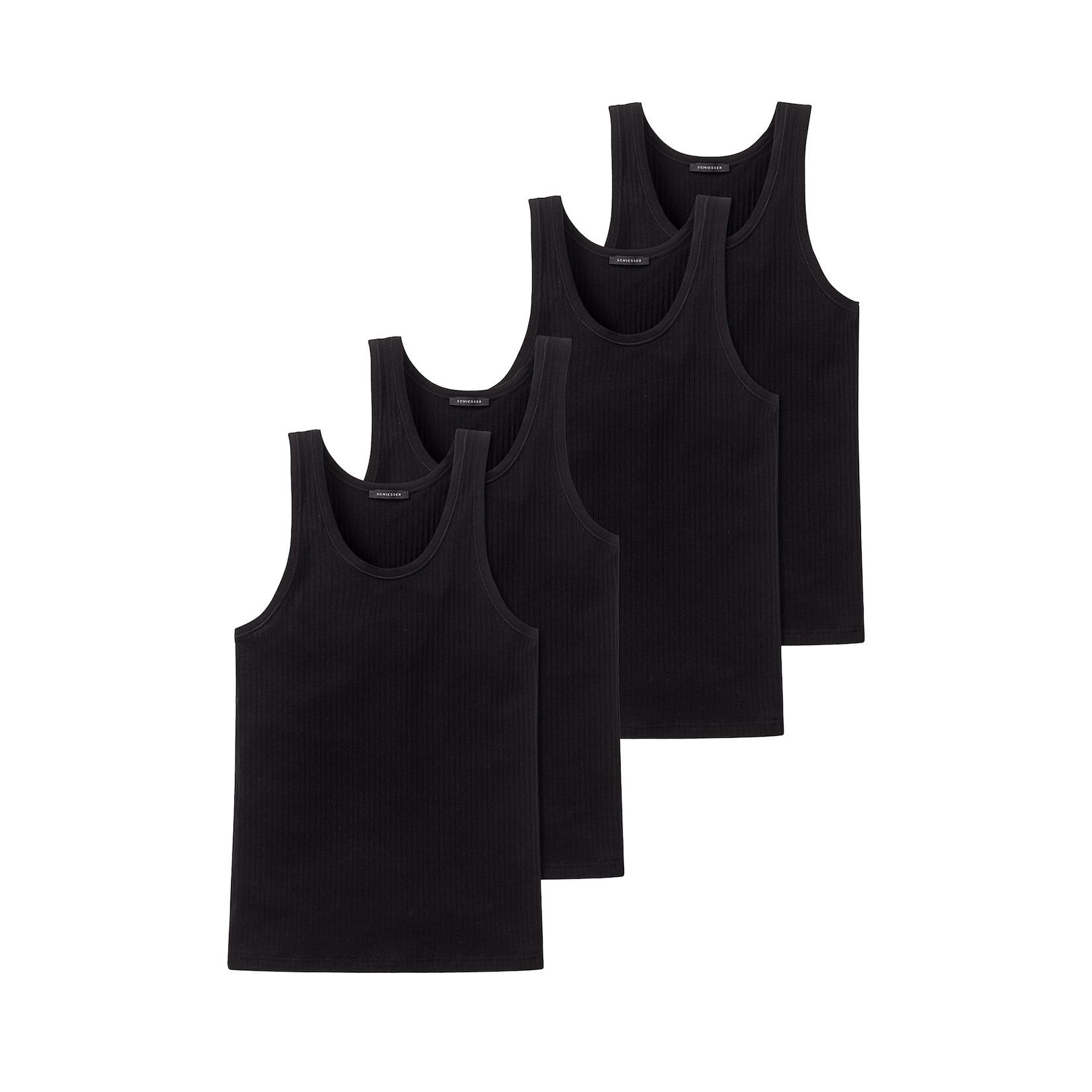Schiesser Herren Unterhemd Authentic 4er Pack