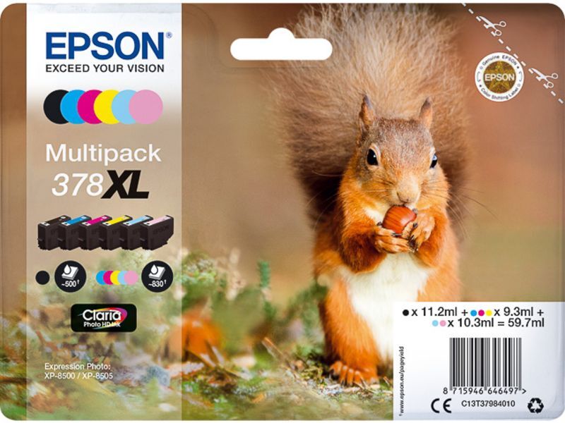 Epson 378XL (C13T37984010) - 6-farbig - Druckerpatrone - Hohe Kapazität - Multipack