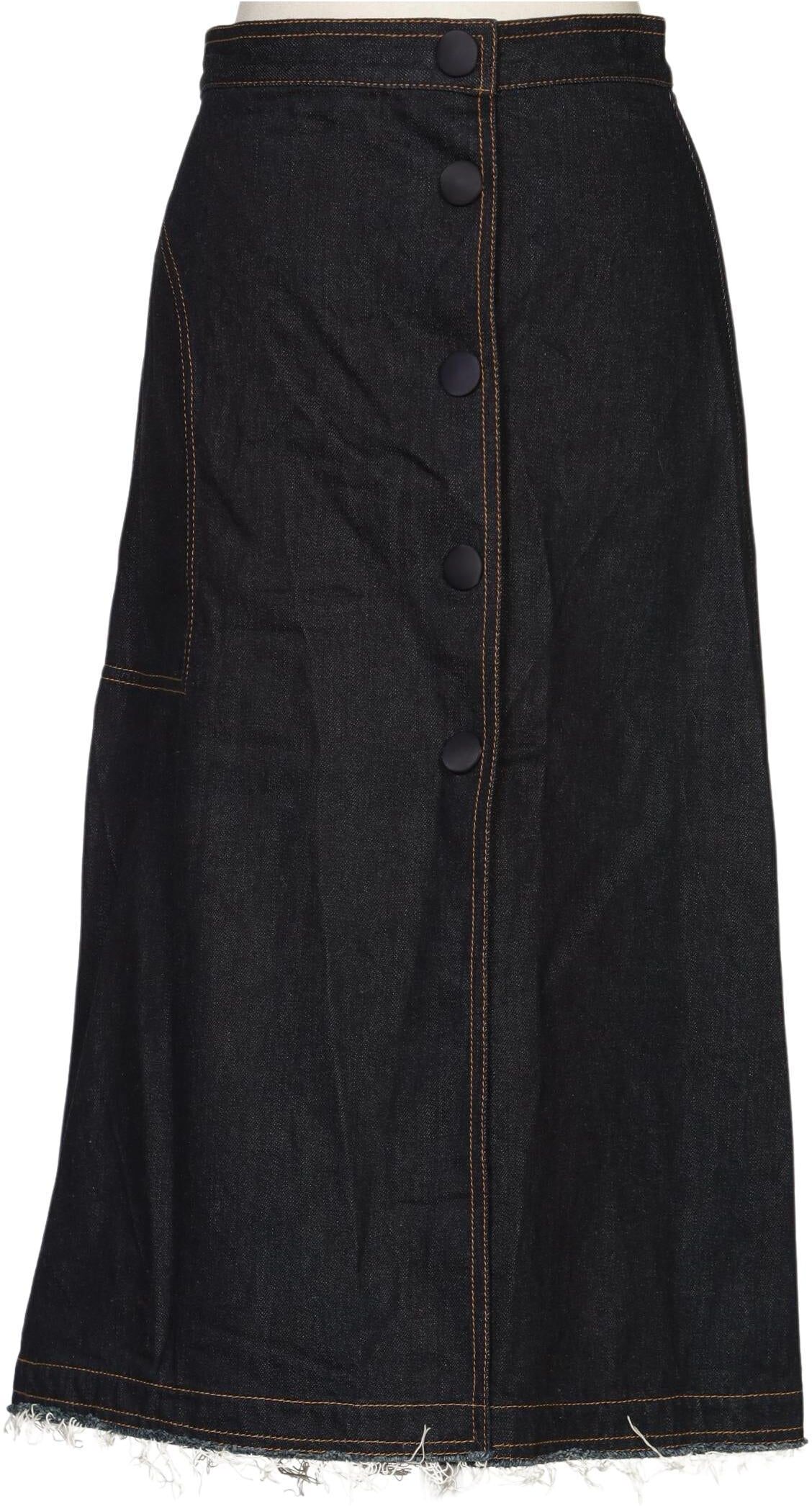 Moncler Damen Rock, Marineblau, Gr. EU 40 (IT 46), Baumwolle - Second Hand