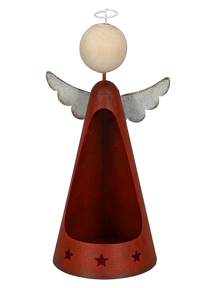 POSIWIO Dekoobjekt "Engel" in Rot - (H)19 cm - onesize