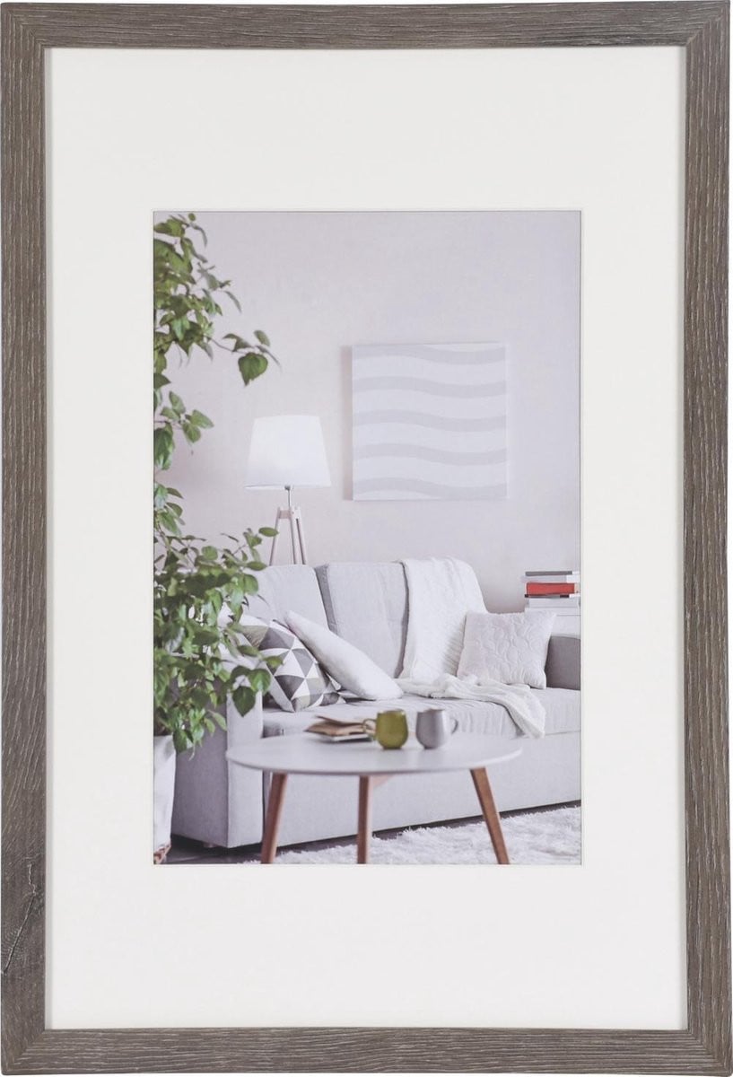 Henzo Moderne Fotolijst Donkergrijs - Fotomaat 30x45 cm