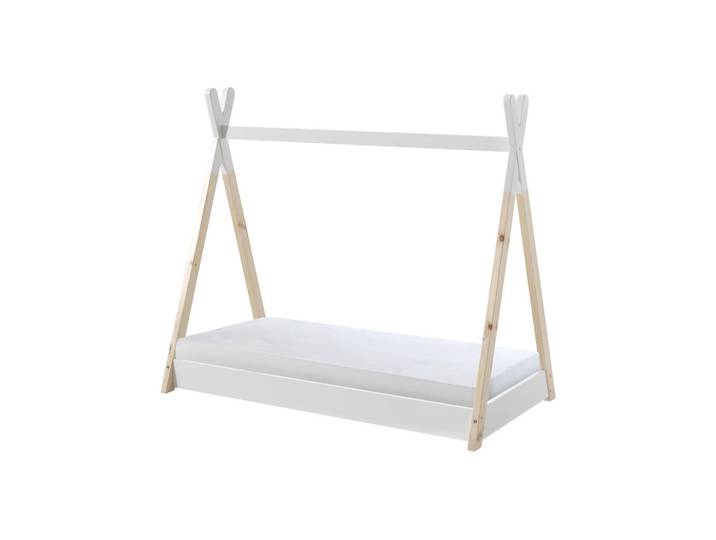 Furnlux Hausbett Tipi Weiß 85x146x131 cm, Holz, Babymöbel & Kindermöbel, Kinderzimmer & Jugendzimmer, Kinderbetten, Spielbetten