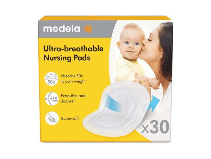 Medela Zoogcompressen Wegwerp - voor Borstvoeding - 30 stuks - Ultra-ademend - Comfortabel en Huidvriendelijk