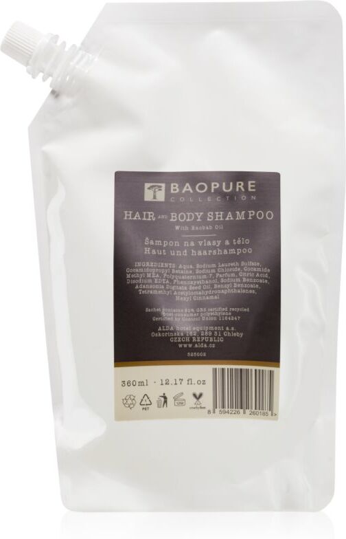 Alda cosmetics Baopure shampoing pour cheveux et corps 360 ml