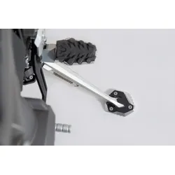 SW-Motech Seitenständerfuß-Verbreiterung - Schwarz/Silbern. Triumph Tiger 800 XC / XR (17-).