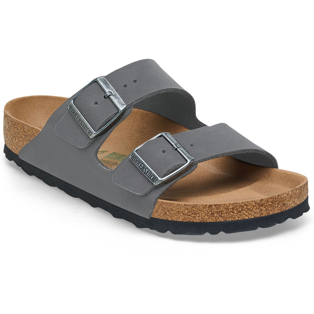 Birkenstock Arizona Birko-florbc Earthy Veg Concrete Gr VEG concrete gray (1547) Schmal 39 1030572-1547-39