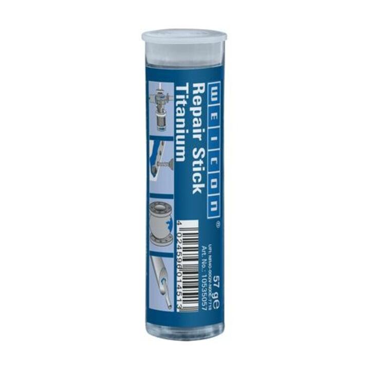 WEICON Repair Stick Titanium, Reparaturknete, hochtemperaturbeständig, 57 g, braun (10535057)