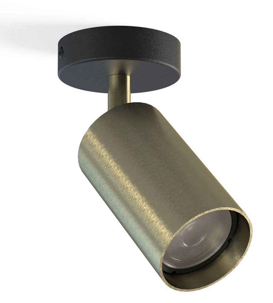 Nowodvorski Lighting Wandspot Eye, Modern Wandspot, Zwart/Messing, Dimbaar en Verstelbaar