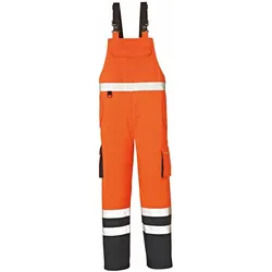 BIG Arbeitsschutz, Arbeitshose, Warn-Wetterschutz-Latzhose CHI leuchtorange/navy,Gr.S (S)