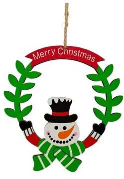 Snug & Styled Rustic Christmas Wooden Ornament Hanging Pendant For Tree, Wreath & DIY Holiday Decor no.1