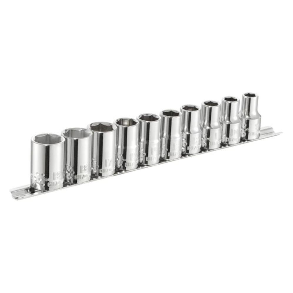Expert by Facom 1/2" Drive, 10 pc socket set, includes 6 (E034837)