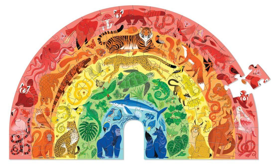 Crocodile Creek Puzzel Dieren Regenboog 100 stukjes