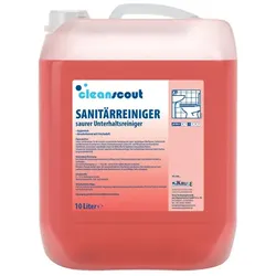 Sanitärreiniger Cleanscout 10 L kennzeichnungsfrei Sanitärreiniger & Kalklöser mit Frischeduft antibakteriell