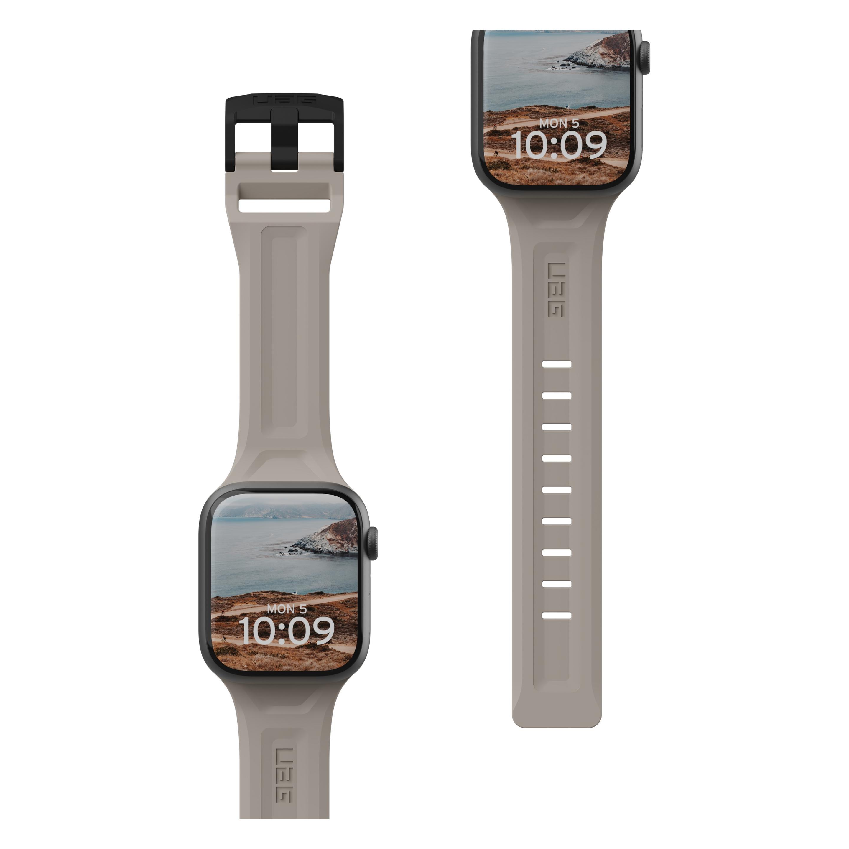 UAG Scout Strap- Apple Watch 38/40/41mm- titanium- (Silicone, Stainless Steel) (191498113636)