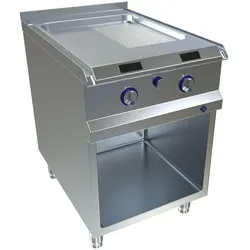 MKN Optima 850 Elektro Griddleplatte 600  halb geriffelt MaxPower mit OPTIMA Control